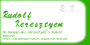 rudolf keresztyen business card